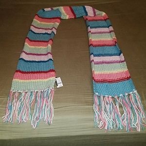 NEW YORK & COMPANY Multicolored Knitted Scarf